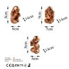 Elegant Copper Decorative Objects (3 Pieces), 8-9 cm | 100% Polyester, Stylish Home Accent