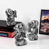 Elegant Silver Decorative Objects (3 Pieces), 8-9 cm | 100% Polyester, Stylish Home Accent