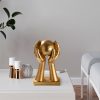 Elegant Gold Decorative Object, 30 cm | 100% Polyester