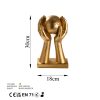 Elegant Gold Decorative Object, 30 cm | 100% Polyester