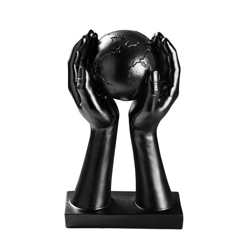 Elegant Black Decorative Object, 30 cm | 100% Polyester