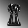 Elegant Black Decorative Object, 30 cm | 100% Polyester