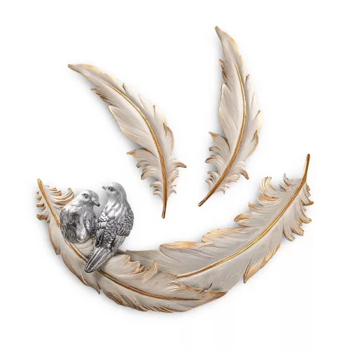 Elegant Cream Decorative Wall Accessory, 3 Pieces | 100% Polyester, Stylish & Functional Design