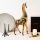 Elegant Gold Decorative Object, 20x45x8 cm, 100% Polyester