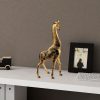 Elegant Gold Decorative Object, 20x45x8 cm, 100% Polyester