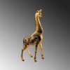 Elegant Gold Decorative Object, 20x45x8 cm, 100% Polyester