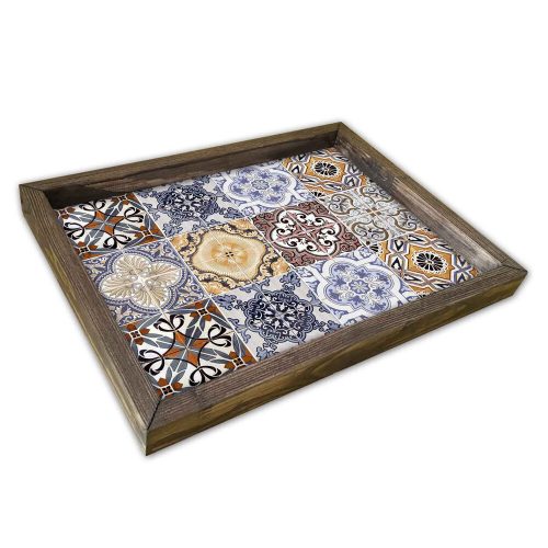 Elegant MDF & Pine Wood Tray, 30 x 40 cm | Durable Design