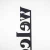 Elegant Black Steel Wall Decor, 18 x 98 cm | 100% Steel