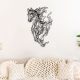 Decorative Black Metal Wall Accessory, 41 x 66 cm | 100% Steel, 1.2 mm Thick | Stylish Home Decor
