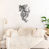 Decorative Black Metal Wall Accessory, 41 x 66 cm | 100% Steel, 1.2 mm Thick | Stylish Home Decor