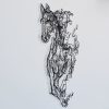 Decorative Black Metal Wall Accessory, 41 x 66 cm | 100% Steel, 1.2 mm Thick | Stylish Home Decor