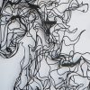 Decorative Black Metal Wall Accessory, 41 x 66 cm | 100% Steel, 1.2 mm Thick | Stylish Home Decor