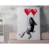 Banksy Decorative Canvas Painting, 50x70 cm, Framed