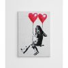 Banksy Decorative Canvas Painting, 50x70 cm, Framed