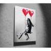 Banksy Decorative Canvas Painting, 50x70 cm, Framed