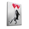 Banksy Decorative Canvas Painting, 50x70 cm, Framed