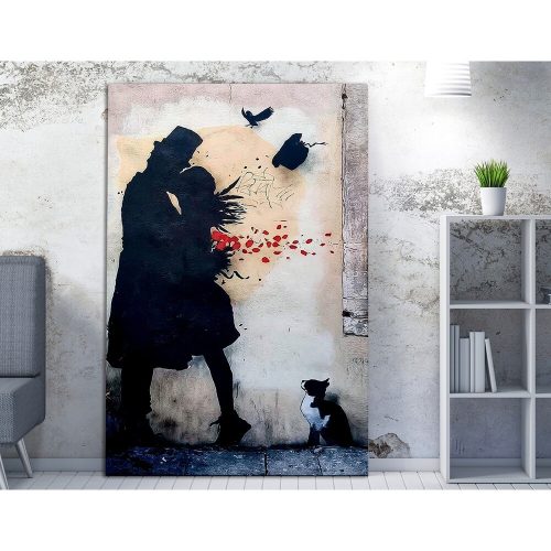 Street Art Canvas Painting by Kenny Random, 50x70 cm