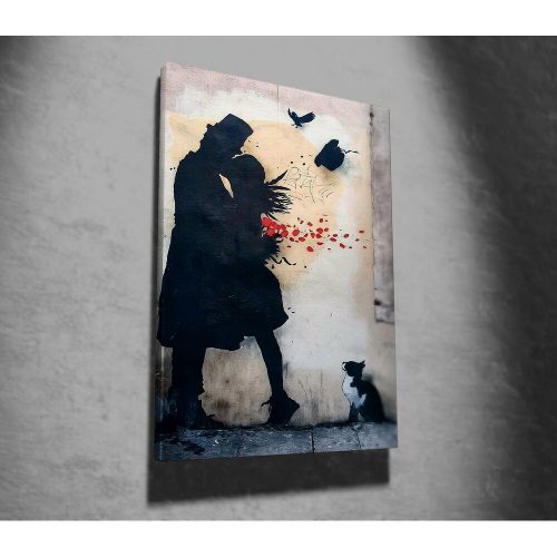 Street Art Canvas Painting by Kenny Random, 50x70 cm