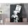 Banksy Decorative Canvas Painting, 50x70 cm, Framed