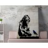 Banksy Decorative Canvas Painting, 50x70 cm, Framed