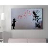 Banksy Decorative Canvas Painting, 70x100 cm, Framed