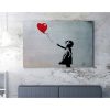 Girl with Balloon Canvas Art by Banksy, 70x100 cm