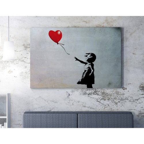 Girl with Balloon Canvas Art by Banksy, 70x100 cm