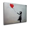 Girl with Balloon Canvas Art by Banksy, 70x100 cm