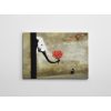 Banksy Decorative Canvas Painting, 70x100 cm, Framed