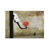 Banksy Decorative Canvas Painting, 70x100 cm, Framed