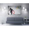 Banksy Decorative Canvas Painting, 70x100 cm, Framed