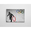 Banksy Decorative Canvas Painting, 70x100 cm, Framed