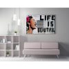 Banksy Decorative Canvas Painting, 70x100 cm, Framed