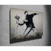 Banksy Decorative Canvas Painting, 70x100 cm, Framed