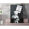 Banksy Decorative Canvas Painting, 70x100 cm, Framed