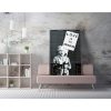 Banksy Decorative Canvas Painting, 70x100 cm, Framed