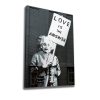 Banksy Decorative Canvas Painting, 70x100 cm, Framed