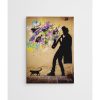 Banksy Decorative Canvas Painting, 70x100 cm, Framed