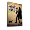 Banksy Decorative Canvas Painting, 70x100 cm, Framed