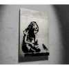 Banksy Decorative Canvas Painting, 70x100 cm, Framed