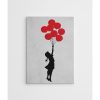 Banksy Decorative Canvas Painting, 70x100 cm, Framed