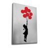 Banksy Decorative Canvas Painting, 70x100 cm, Framed