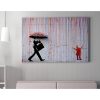Banksy Decorative Canvas Painting, 70x100 cm, Framed