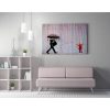 Banksy Decorative Canvas Painting, 70x100 cm, Framed