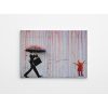 Banksy Decorative Canvas Painting, 70x100 cm, Framed