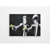 Banksy Pulp Fiction Canvas Art, 70x100 cm, Framed