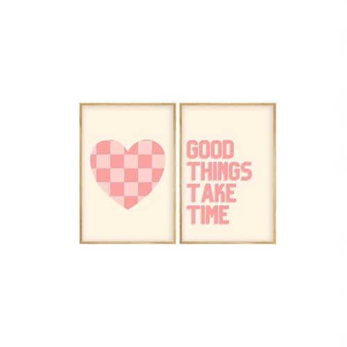 Stylish MDF Framed Painting Set (2 Pieces) | 50x70 cm