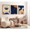 Elegant 3-Piece Framed MDF Painting Set, 50x70 cm