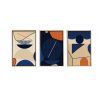 Elegant 3-Piece Framed MDF Painting Set, 50x70 cm