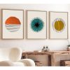 Elegant 3-Piece Framed MDF Painting Set, 50x70 cm